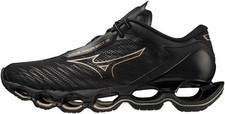 Mizuno Wave Prophecy 12 Running Shoes Black Mens Cushioned Carbon Run Trainers