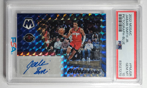 Jabari Smith Jr. Rockets 22-23 Mosaic, Pictographs Auto 28/49, PSA 10 💎