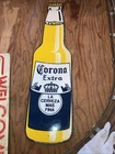 Corona Extra Metal Bottle Sign 20” Vintage Style Bar Beer Wall Decor Modelo