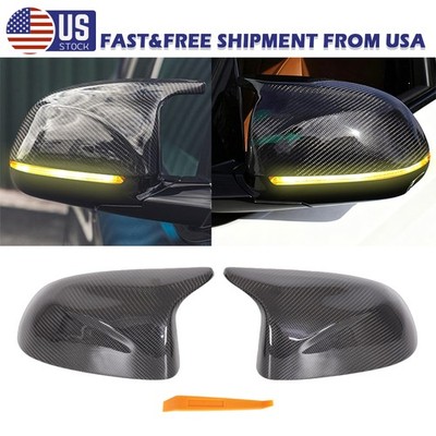 For 2014-18 BMW X3 X4 F15 X5 F16 X6 M Style Real Carbon Fiber Mirror Cover Caps