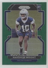 2021 Panini Prizm Rookie Green Prizm Nahshon Wright #438 0nr3