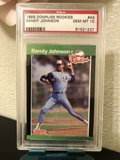 1989 Donruss Rookies #43 - Randy Johnson - ROOKIE RC - GEM MINT - PSA 10