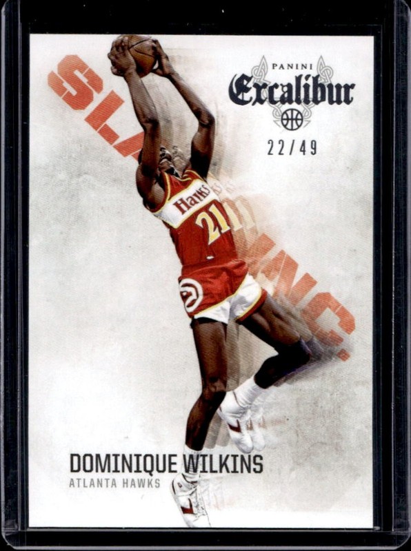 2014-15 Panini Excalibur Dominique Wilkins Slam Inc. Silver #/49 Hawks