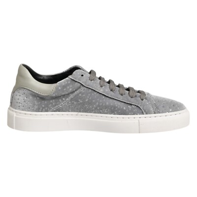 HIDE & JACK Shoes Gray Suede Low Top Lace Up Sneakers EU37 / US6.5 RRP 350usd
