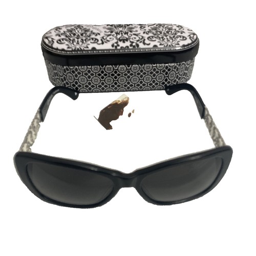 Brighton Sunglasses Tin Metal Case Box Blue Flower Floral  display picture 1
