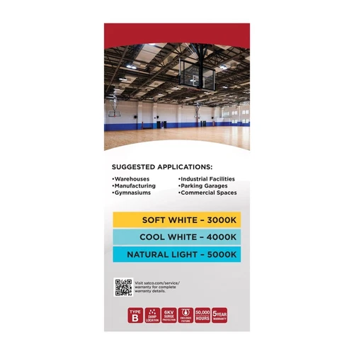 Satco S23135 - 200/150/100 Watt LED Corncob - Extended Mogul base (1 or 2 Pack) - Picture 11 of 13