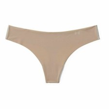 Under Armour Pure Stretch Thong Women  s Underwear Nude 1275732 295 XL NWT in BOX