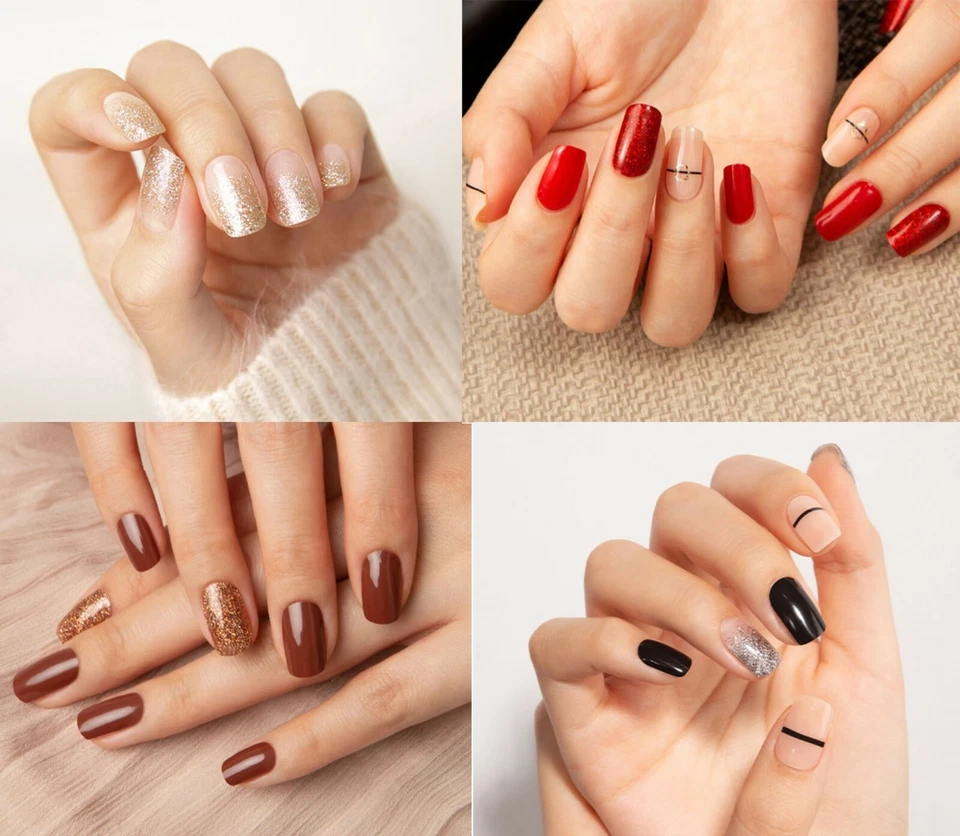 Korean Beauty Nail Sticker Set-15 Kinds of Tips Sets Gel Lamp Nail File & Polish - Image 4 of 4