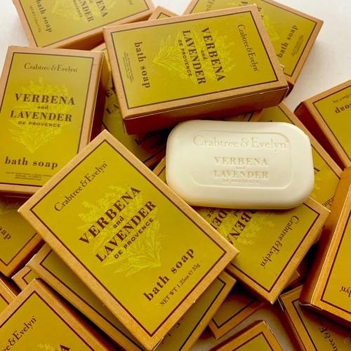 & evelyn travel bar soaps- 44 bath 41 facial verbena & lavender