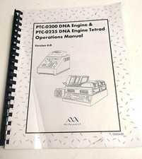 MJ Research 05434-05 Operation Manual Ver 4.0 For PTC-0220  -0225 DNA Engine