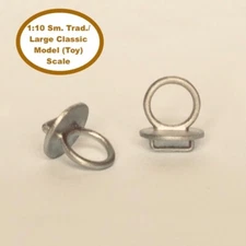 HORSING AROUND Small Traditional/Large Classic 1:10 Scale BRIDLE TERRETS Pewter