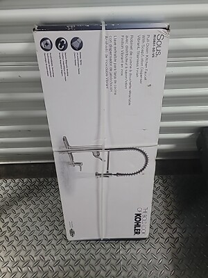 New Kohler R10651-SD-VS Sous Kitchen Sink Faucet Vibrant Stainless