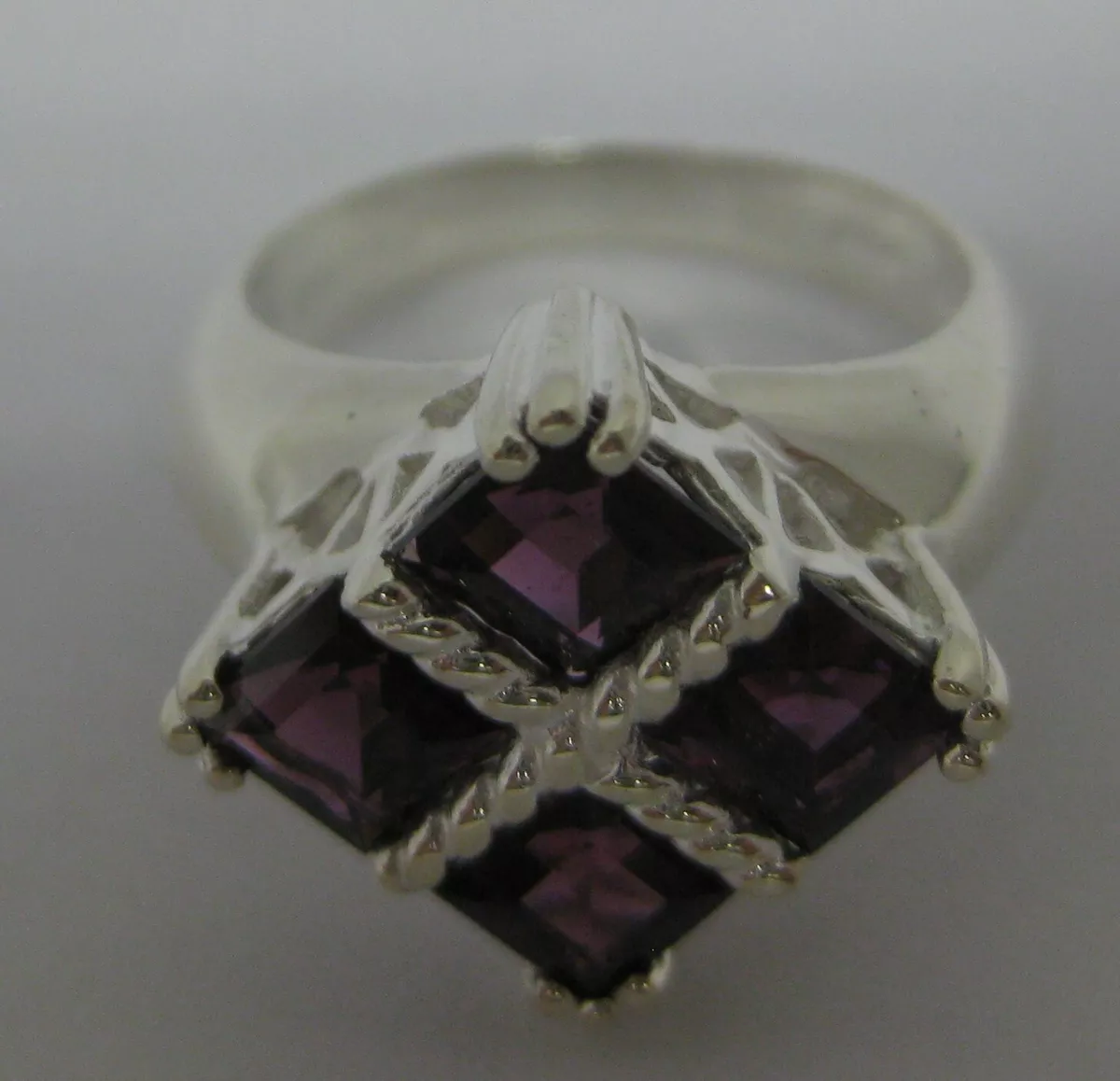 Rhodium flashed silver sale