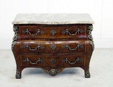 Louis XVI Bombe Chest Drawers Antique French Commode 1880