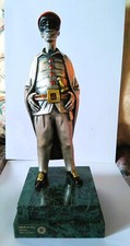 STATUA PANTALONE SCULTURA IN ARGENTO STUDIO OTTAVIANI  ORIGINALE MARCATA