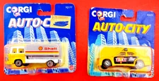 SHELL TANKER / TAXI CAB LOT of 2,  VINTAGE 1993 CORGI. sealed      PD