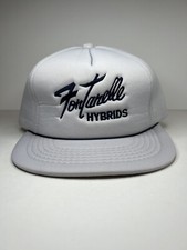 Vintage Fontanelle Hybrids Farm Snapback All Foam Hat Cap Gray Thin Blue Ribbon