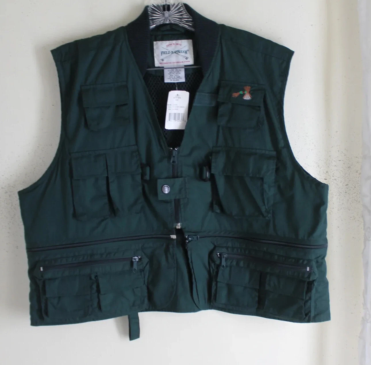 NWT Men's Field & Stream- Sz XL Green Fly Fishing Tackle Hunt Vest