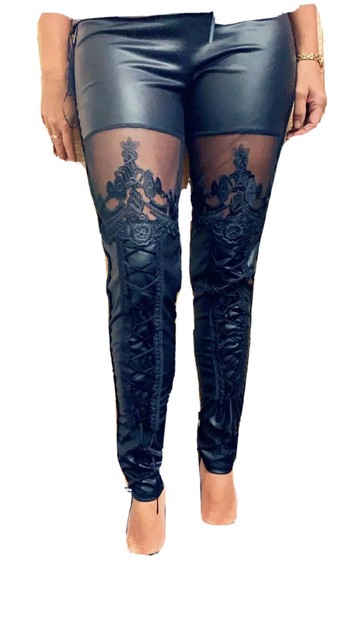 ann summers lace up leggings
