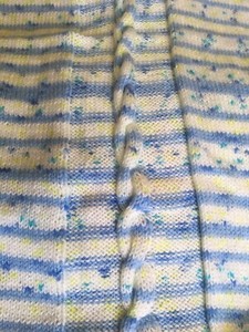baby boy knitted blanket