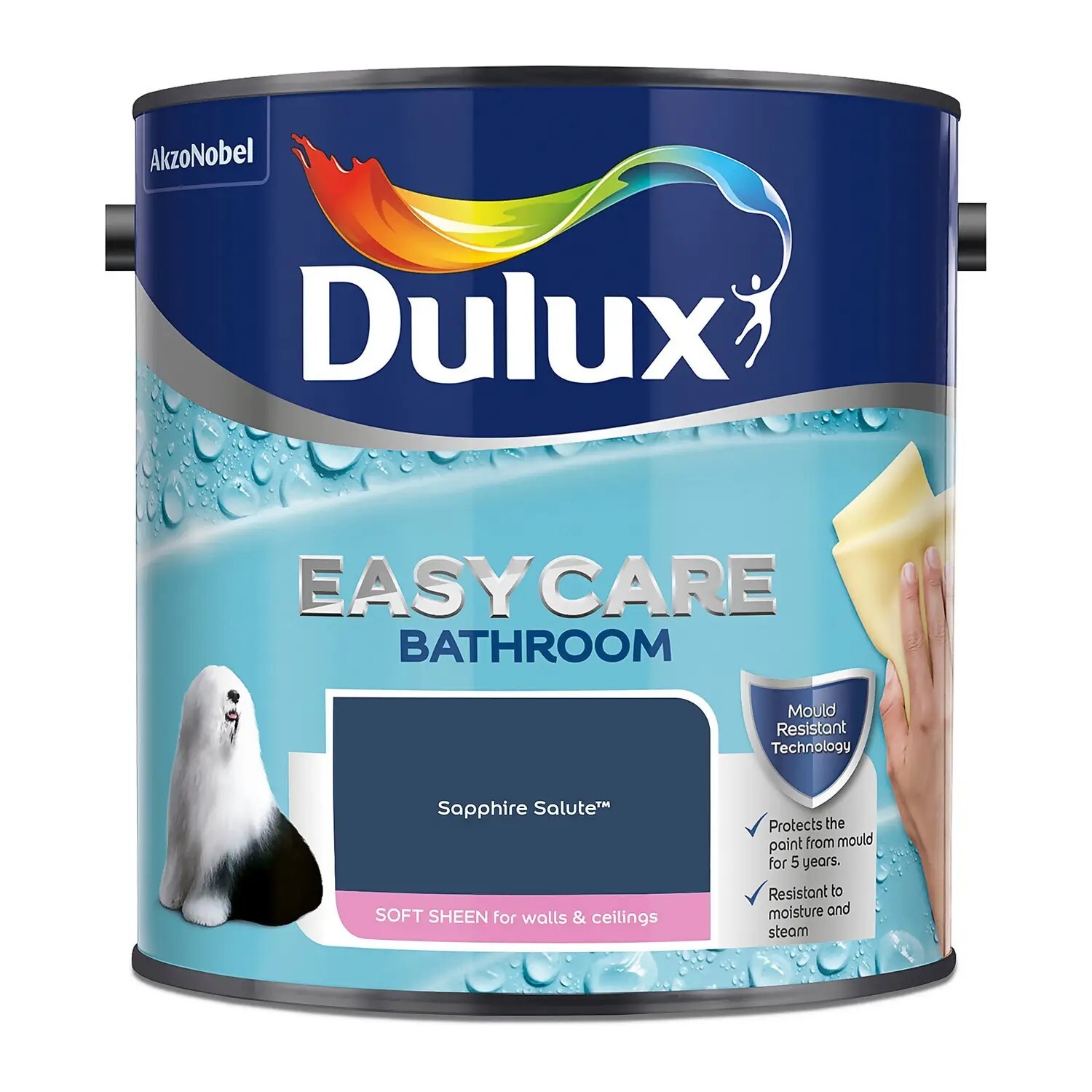 Dulux Easycare Bathroom Soft Sheen 2.5L - Sapphire Salute - Bathroom Paint