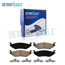 Rear Ceramic Brake Pads w/Hardware for Dodge Durango Ram 1500 5 Lug Models
