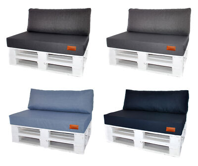 Set Palettenkissen Palettenauflage Kissen Sofa Euro Paletten Polster GD04 GD07