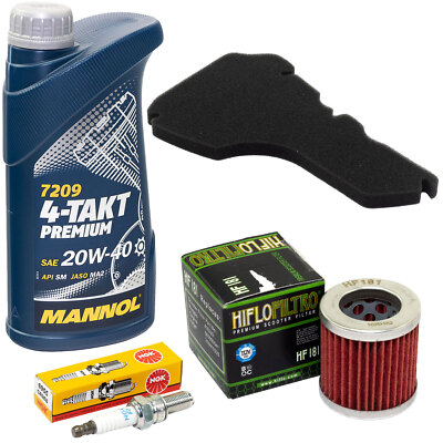 Inspektionskit Für Vespa ET4 125 - Ölfilter, Luftfilter, Zündkerze Set