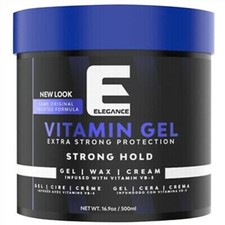 Elegance Vitamin Gel Extra Strong Hold Styling 16.9oz / 500ml