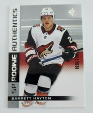 Barrett Hayton 2019-20 SP Rookie Authentics #130 Arizona Coyotes RC 256/1199