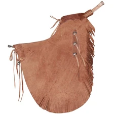 HILASON Bull Riding Chinks Handcrafted Working Genuine Leather Brown | Handmade