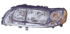 Fits Volvo S60 / V60 Headlight Left Hand Passenger Black 2005-2010