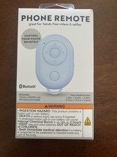 Bluetooth Phone Remote Control Camera Shutter Selfie Clicker for iPhone Android