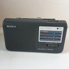 Sony ICF-36 Portable 4-Band Radio Weather/TV/FM/AM Tested Working