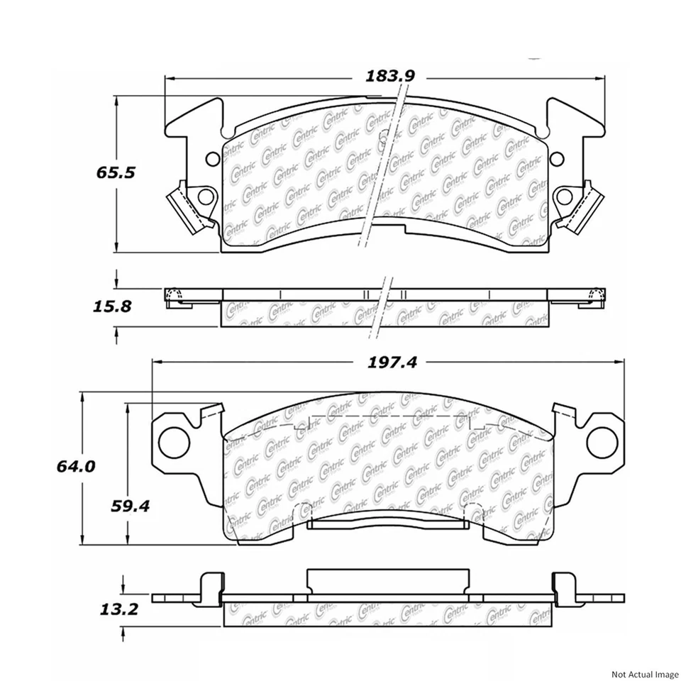 Conjunto de pastilhas de freio a disco dianteiro serve para Chevrolet K5 Blazer 1975-1986 - Imagem 4 de 4