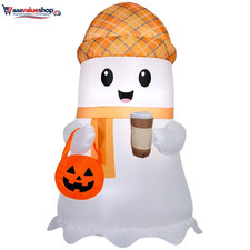 Coffee Ghost Airblown Yard Inflatable, Multicolor, 3.5', Halloween by