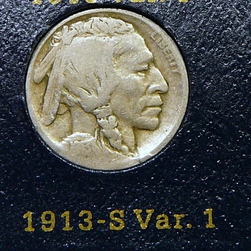 1913-S TI   Buffalo Nickel - Good   / Good+  (SA)
