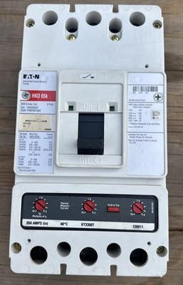 EATON HKD3400F 400A 3-PHASE 3-POLE 600V SERIES C HKD 65K K-FRAME BREAKER