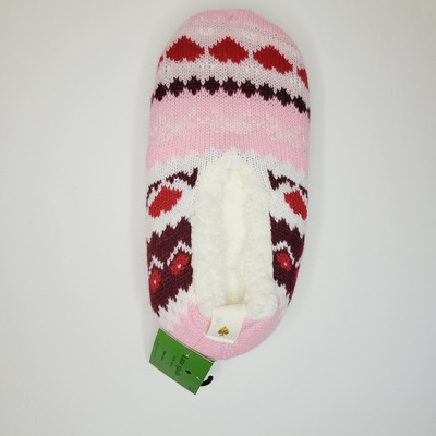 Kate Spade Lounge Socks Soft Slippers Women's Heart Love Cozy One Size Plush