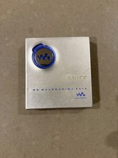 As-is Sony MZ-E510 Minidisc MD Player Walkman Silver Blue