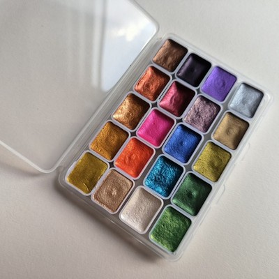 Aquarellfarben - Watercolor Metallic - 20 Farben