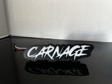 Custom 3D printed Carnage Grill led light badges Car Truck