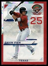 2025 Panini Prospect Edition #134 Gavin Fien Red Cracked Ice