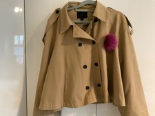 Zara*Kurztrench*Trenchcoat*Gr. XL*Boho*mit extra-Puschel*