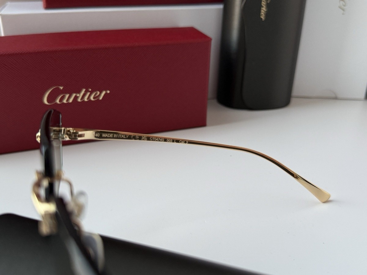 Cartier CT0474S 001 Panthère de Cartier Gold Grey Mirror