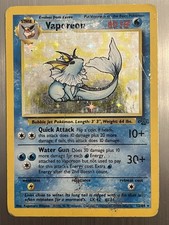Vaporeon 12/64 Holo Rare Jungle 1999 Pokemon EN DMG WOTC Unlimited Vintage on eBay