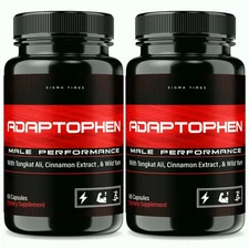 Adaptophen Capsules for Men, Advanced Supplement Pills for Male - 2 Pack