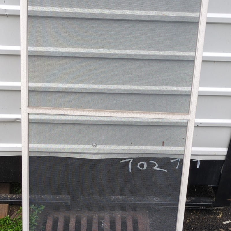 White Window Screen Panel Screen with Frame 20 x 47" in white.  Easy Install