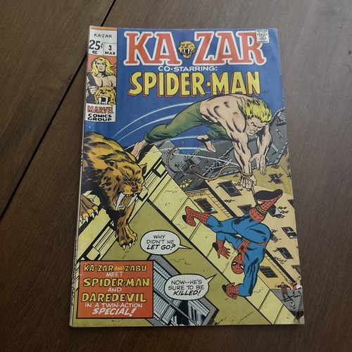 KAZAR #3 MARCH 1971 MARVEL COMICS.
