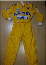 Tuta da corsa Camel Ayrton Senna 1987 tuta da corsa go kart disponibile in tutte le taglie